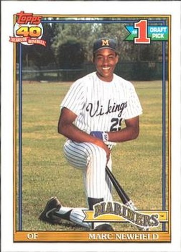 #529 Marc Newfield - Seattle Mariners - 1991 O-Pee-Chee Baseball