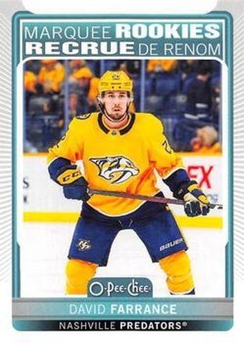 #529 David Farrance - Nashville Predators - 2021-22 O-Pee-Chee Hockey