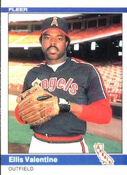 #529 Ellis Valentine - California Angels - 1984 Fleer Baseball