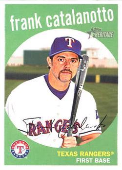 #529 Frank Catalanotto - Texas Rangers - 2008 Topps Heritage Baseball