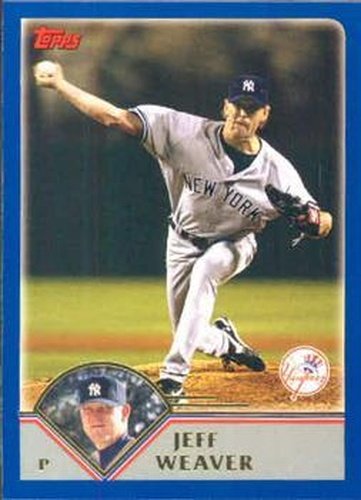 #529 Jeff Weaver - New York Yankees - 2003 Topps Baseball