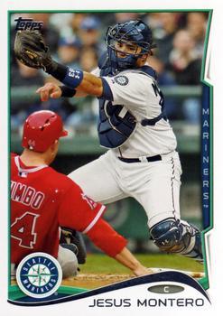 #529 Jesus Montero - Seattle Mariners - 2014 Topps Baseball