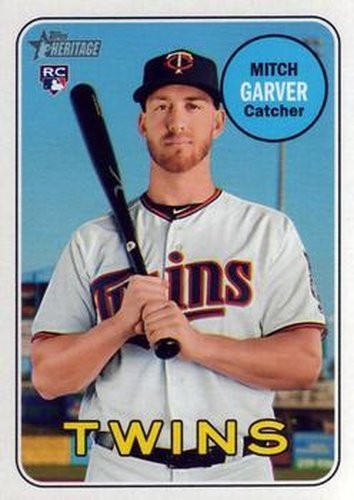 #529 Mitch Garver - Minnesota Twins - 2018 Topps Heritage Baseball