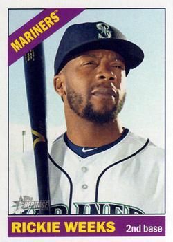 #529 Rickie Weeks - Seattle Mariners - 2015 Topps Heritage Baseball