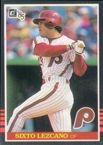 #529 Sixto Lezcano - Philadelphia Phillies - 1985 Donruss Baseball