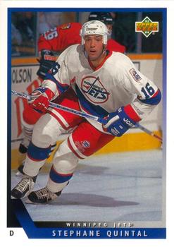 #529 Stephane Quintal - Winnipeg Jets - 1993-94 Upper Deck Hockey