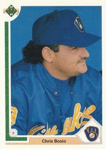 #529 Chris Bosio - Milwaukee Brewers - 1991 Upper Deck Baseball