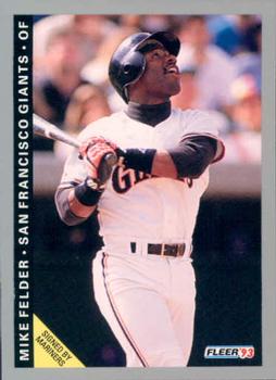 #529 Mike Felder - San Francisco Giants - 1993 Fleer Baseball