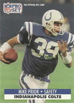 #529 Mike Prior - Indianapolis Colts - 1991 Pro Set Football