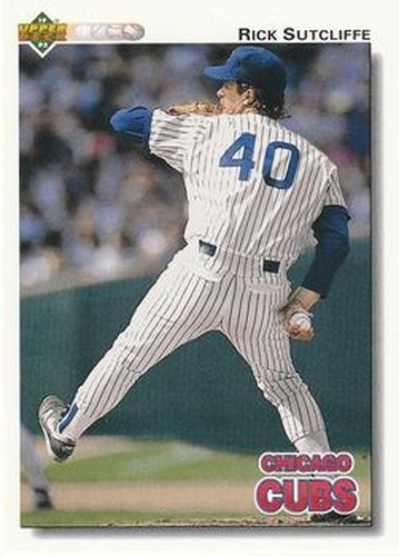 #529 Rick Sutcliffe - Chicago Cubs - 1992 Upper Deck Baseball