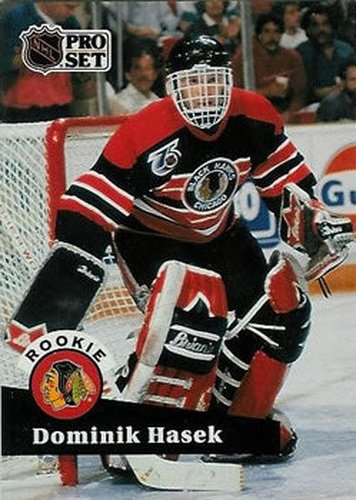 #529 Dominik Hasek - 1991-92 Pro Set Hockey