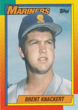 #52T Brent Knackert - Seattle Mariners - 1990 Topps Traded Baseball