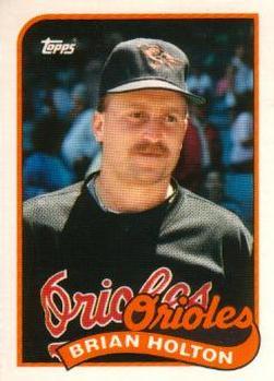 #52T Brian Holton - Baltimore Orioles - 1989 Topps Traded Baseball