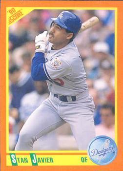 #52T Stan Javier - Los Angeles Dodgers - 1990 Score Rookie & Traded Baseball