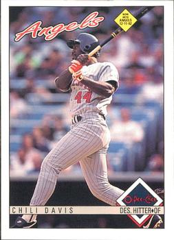 #52 Chili Davis - California Angels - 1993 O-Pee-Chee Baseball