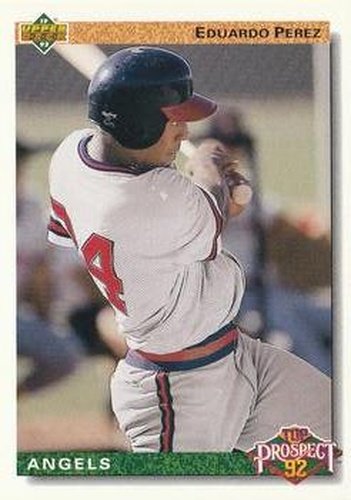 #52 Eduardo Perez - California Angels - 1992 Upper Deck Baseball
