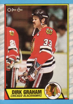 #52 Dirk Graham - Chicago Blackhawks - 1989-90 O-Pee-Chee Hockey