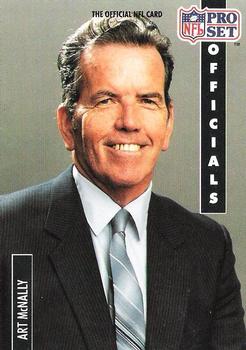 #352 Art McNally - - 1991 Pro Set Football