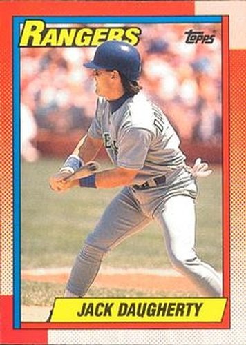 #52 Jack Daugherty - Texas Rangers - 1990 O-Pee-Chee Baseball