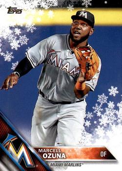 #HMW52 Marcell Ozuna - Miami Marlins - 2016 Topps Holiday Baseball