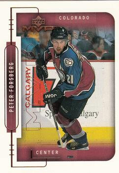 #52 Peter Forsberg - Colorado Avalanche - 1999-00 Upper Deck MVP Hockey