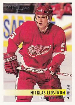 #52 Nicklas Lidstrom - Detroit Red Wings - 1994-95 O-Pee-Chee Premier Hockey