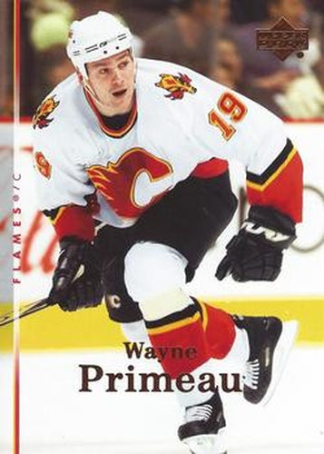 #52 Wayne Primeau - Calgary Flames - 2007-08 Upper Deck Hockey