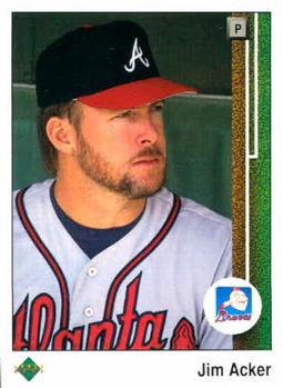 #52 Jim Acker - Atlanta Braves - 1989 Upper Deck Baseball