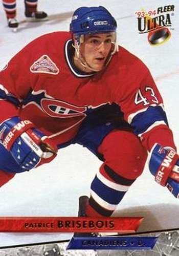 #52 Patrice Brisebois - Montreal Canadiens - 1993-94 Ultra Hockey