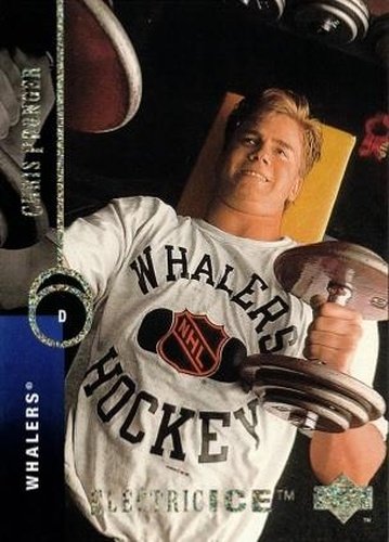 #52 Chris Pronger - Hartford Whalers - 1994-95 Upper Deck Hockey - Electric Ice