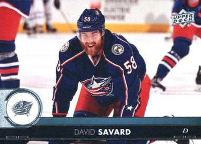 #52 David Savard - Columbus Blue Jackets - 2017-18 Upper Deck Hockey