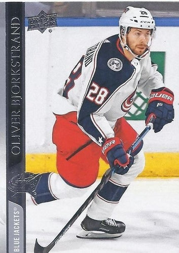 #52 Oliver Bjorkstrand - Columbus Blue Jackets - 2020-21 Upper Deck Hockey