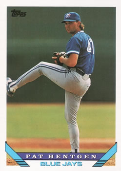 #752 Pat Hentgen - Toronto Blue Jays - 1993 Topps Baseball