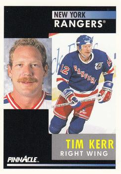 #52 Tim Kerr - New York Rangers - 1991-92 Pinnacle Hockey