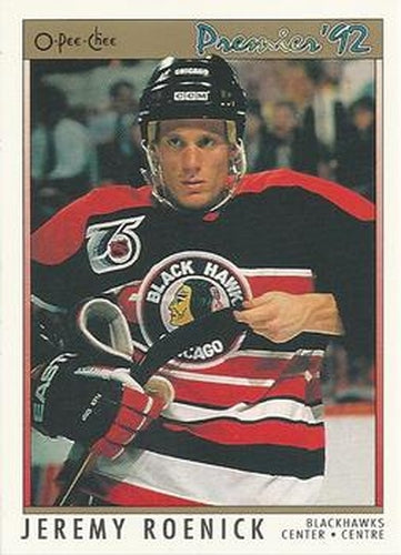 #52 Jeremy Roenick - Chicago Blackhawks - 1991-92 O-Pee-Chee Premier Hockey