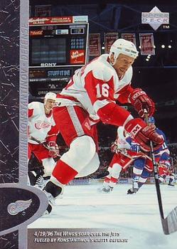 #52 Vladimir Konstantinov - Detroit Red Wings - 1996-97 Upper Deck Hockey