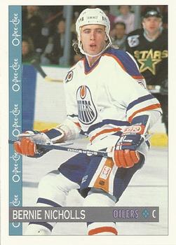 #52 Bernie Nicholls - Edmonton Oilers - 1992-93 O-Pee-Chee Hockey