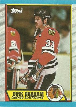 #52 Dirk Graham - Chicago Blackhawks - 1989-90 Topps Hockey