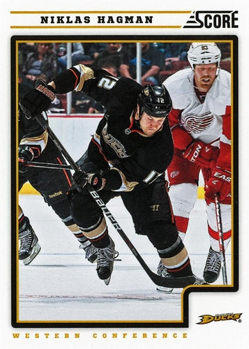 #52 Niklas Hagman - Anaheim Ducks - 2012-13 Score Hockey