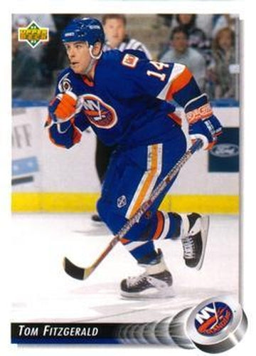 #52 Tom Fitzgerald - New York Islanders - 1992-93 Upper Deck Hockey