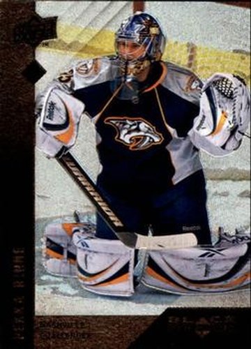 #52 Pekka Rinne - Nashville Predators - 2009-10 Upper Deck Black Diamond Hockey