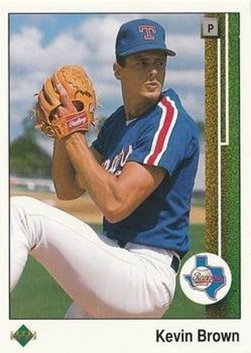 #752 Kevin Brown - Texas Rangers - 1989 Upper Deck Baseball
