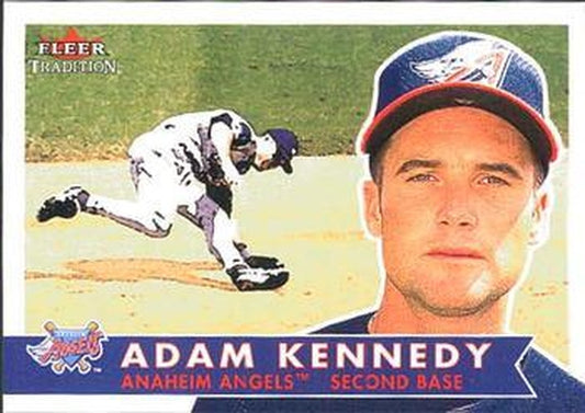 #52 Adam Kennedy - Anaheim Angels - 2001 Fleer Tradition Baseball