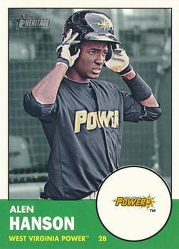 #52 Alen Hanson - West Virginia Power - 2012 Topps Heritage Minor League Baseball