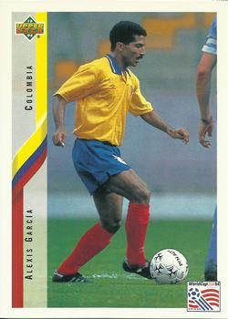 #52 Alexis Garc’a - Colombia - 1994 Upper Deck World Cup Contenders English/Spanish Soccer