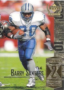 #52 Barry Sanders - Detroit Lions - 1999 Upper Deck Century Legends Football