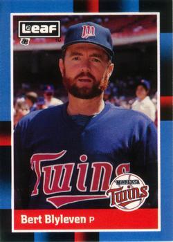 #52 Bert Blyleven - Minnesota Twins - 1988 Leaf Baseball
