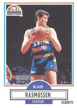 #52 Blair Rasmussen - Denver Nuggets - 1990-91 Fleer Basketball