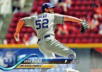 #52 Brad Hand - San Diego Padres - 2018 Topps Baseball