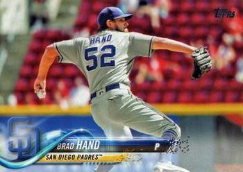 #52 Brad Hand - San Diego Padres - 2018 Topps Baseball